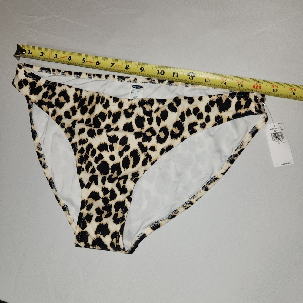 Old Navy NWT Leopard Print Swim Suit Botton Large Bikini